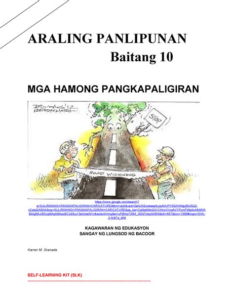 mga hamong pangkapaligiran|ARALING PANLIPUNAN 10 .